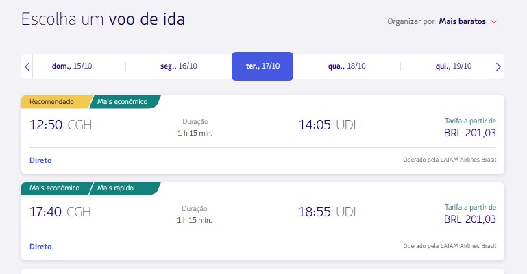 Oferta Relâmpago Passagens aéreas a partir de R